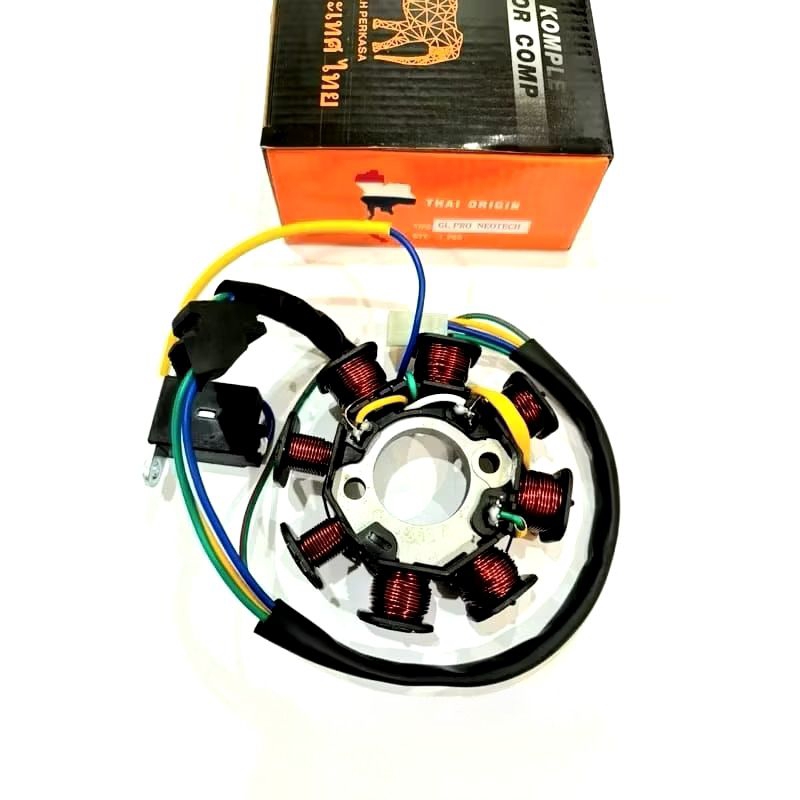 SPUL SPULL KOMPLIT STATOR ASSY GL PRO NEOTCEH MEGA PRO GL MAX MEGAPRO LAMA THAI ORIGIN KUALITAS BAGU