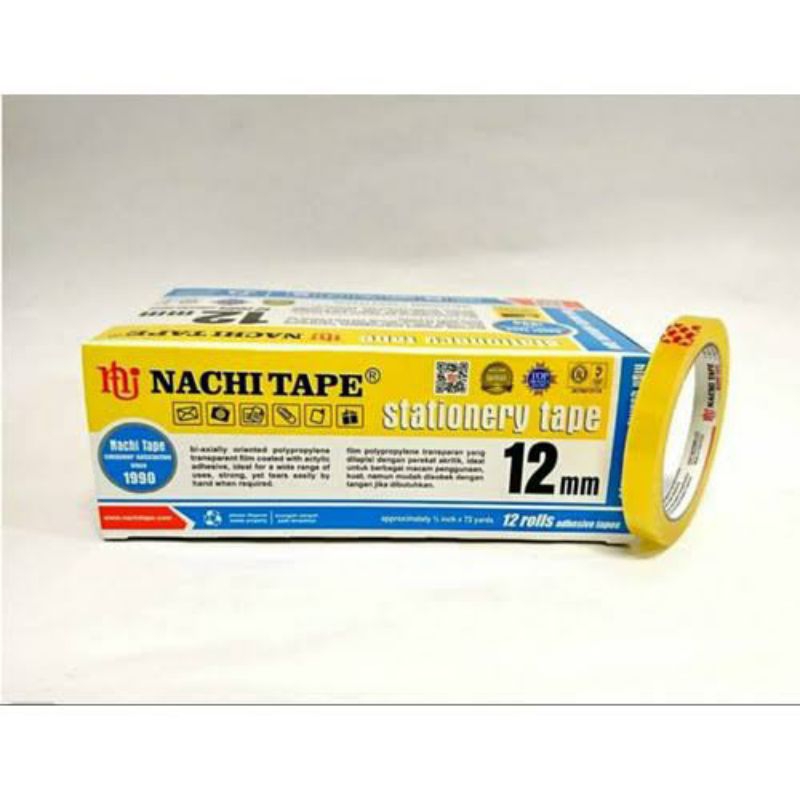 

isolasi nachi 12mm stgh inn dan 24mm 1inn masing" 1box isi 12roll