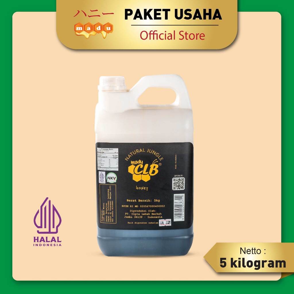 

MADU CLB 5KG / PREMIUM KADAR 17% / MADU HITAM MURNI 100% PAKET USAHA