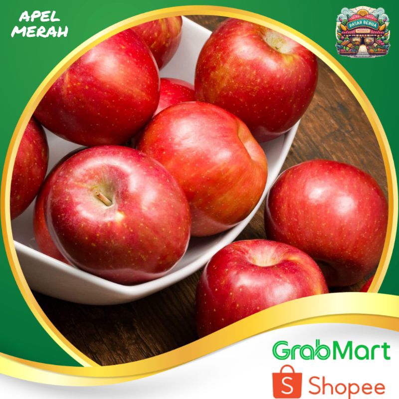 Buah Apel Merah 1Kg ~ Murah  Pasar Induk Daring