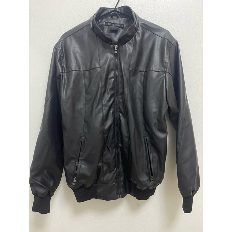 jaket pria kulit asli merk cole active uk L