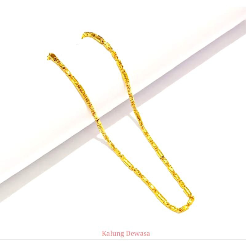 kalung pria dan wanita terbaru gold anti karat anti luntur lapis emas 24k COD