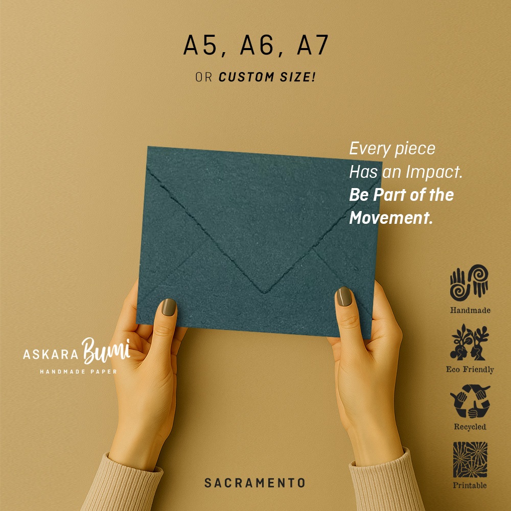 

Amplop Envelope kertas Daur Ulang // Handmade // Ramah Lingkungan // Eco Friendly // Sacramento