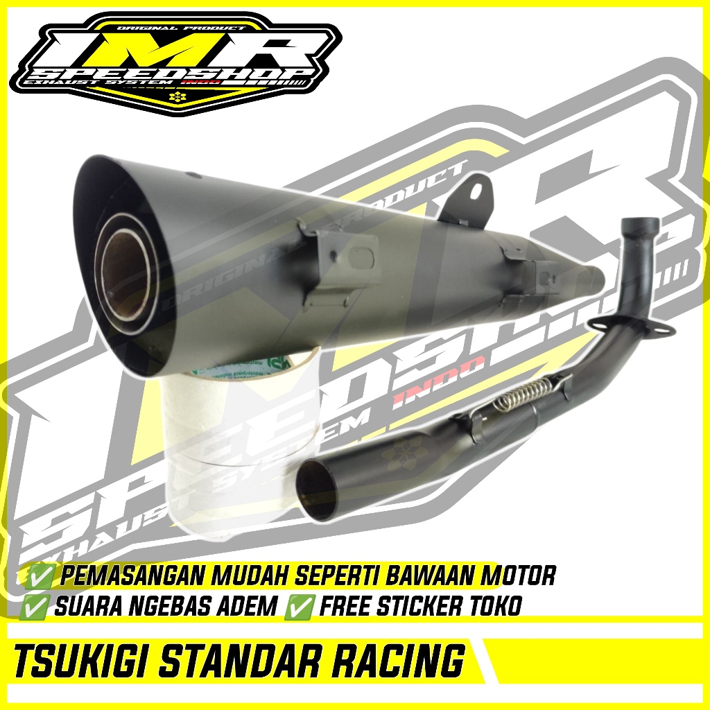 KNALPOT TSUKIGI STANDAR RACING KHARISMA KIRANA 125 SUPRA X 125D ASTREA GRAND C70 LEGENDA Dll