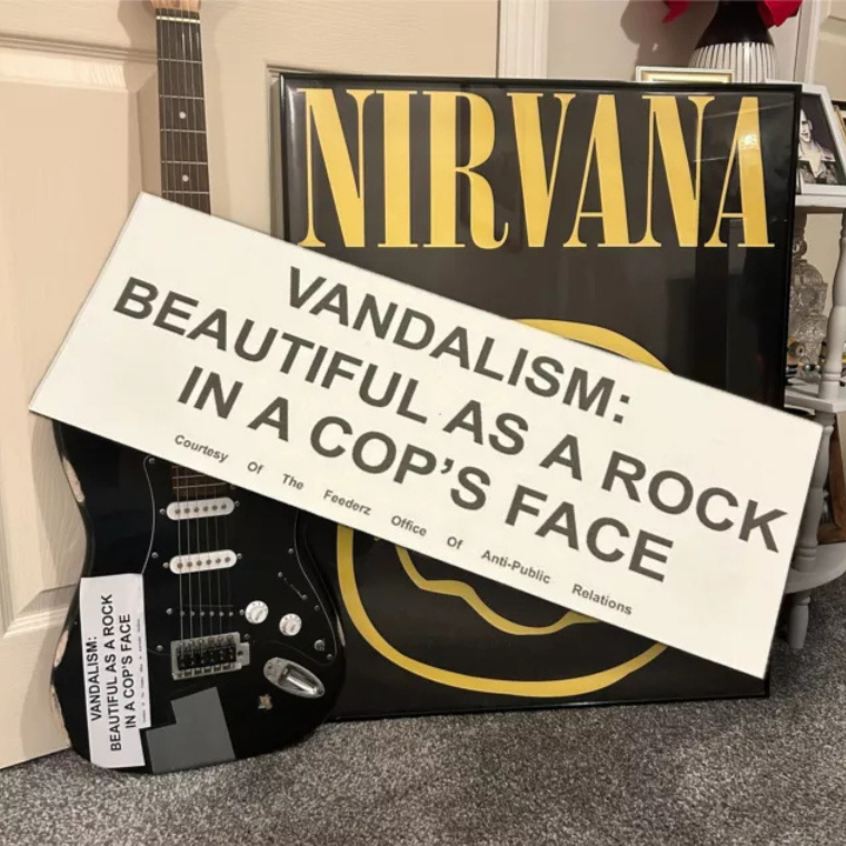 

STICKER VANDALISM KURT COBAIN