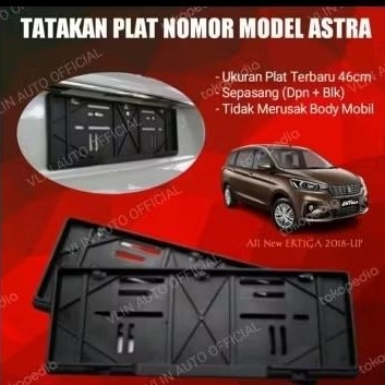 Tatakan / Dudukan Plat Nomor Mobil Suzuki All New Ertiga