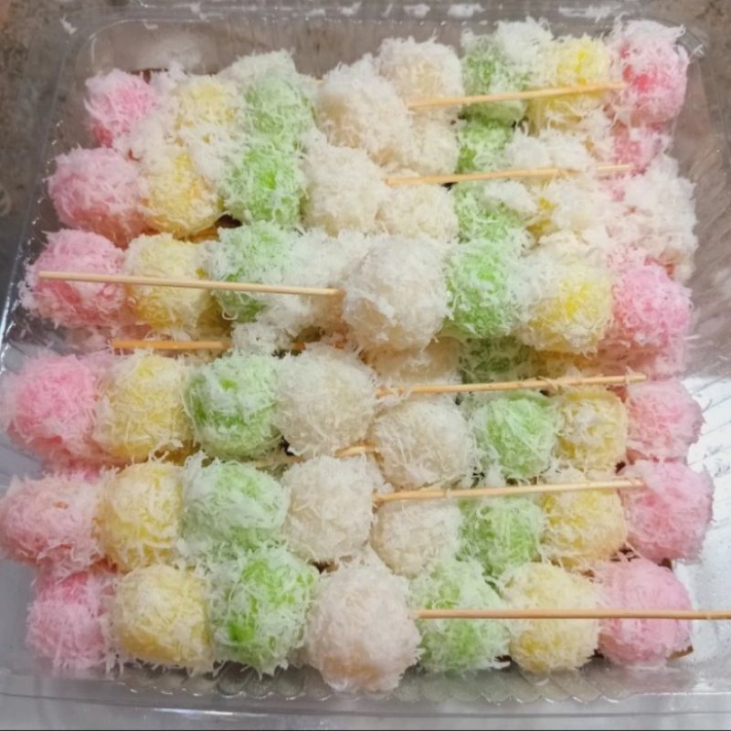 

Sate Cenil Singkong Pelangi Isi 10