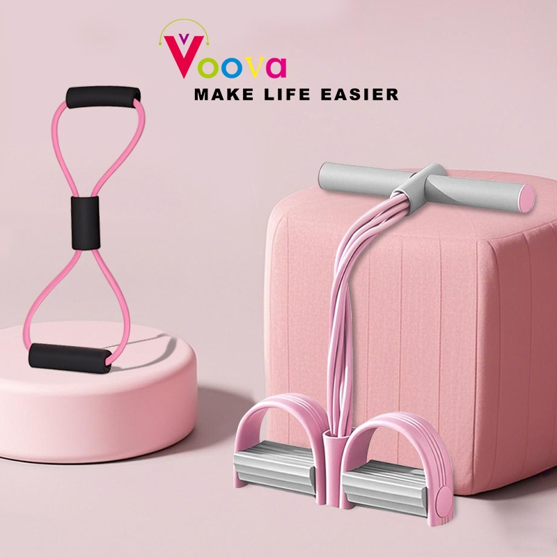 VOOVA Set Bundling Olahraga/ Set olahraga 2in1/ Tali Yoga Senam Gym Elastis/ Tali Stretching Fitness