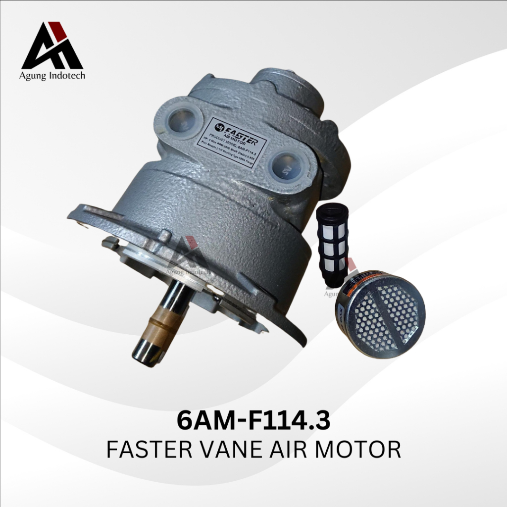 FASTER 6AM-F114.3 4 HP NEMA FLANGE VANE AIR MOTOR REPLACEMENT GAST / 6AM F114.3