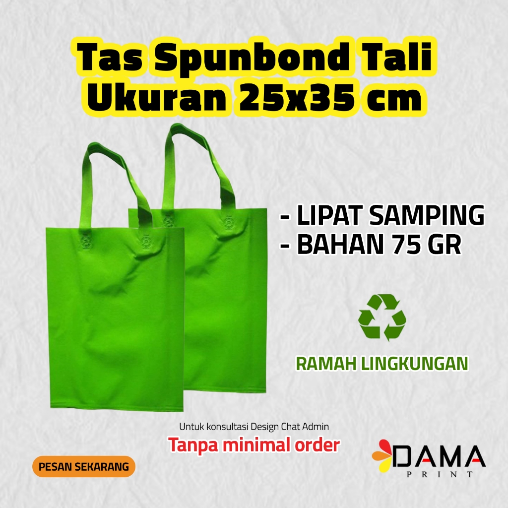 

DAMA Print Tas Spunnedbon Tali Ukuran 25x35 cm