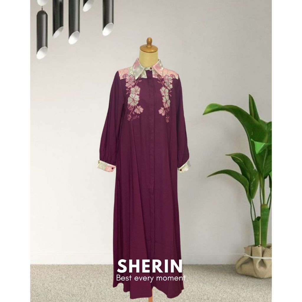 Sherin Dress by MDLY - Gamis MDLY Terbaru ori Dress Muslim Gamis MDLY Gamis Dress Dress Premium Gami