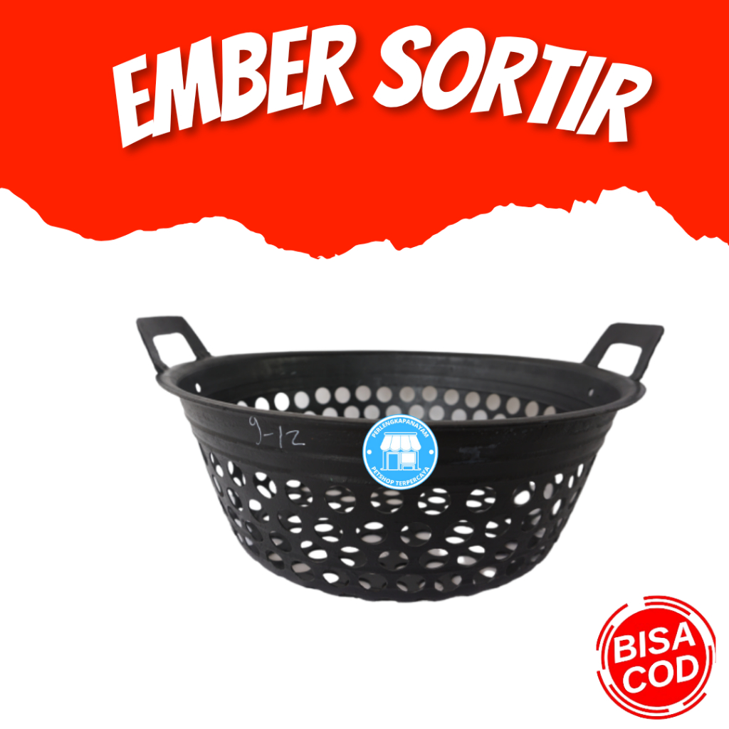 EMBER SORTIR LELE 1 SET 15 Ukuran Paket Bak Sortir Lele Satu Set Baskom Sortir