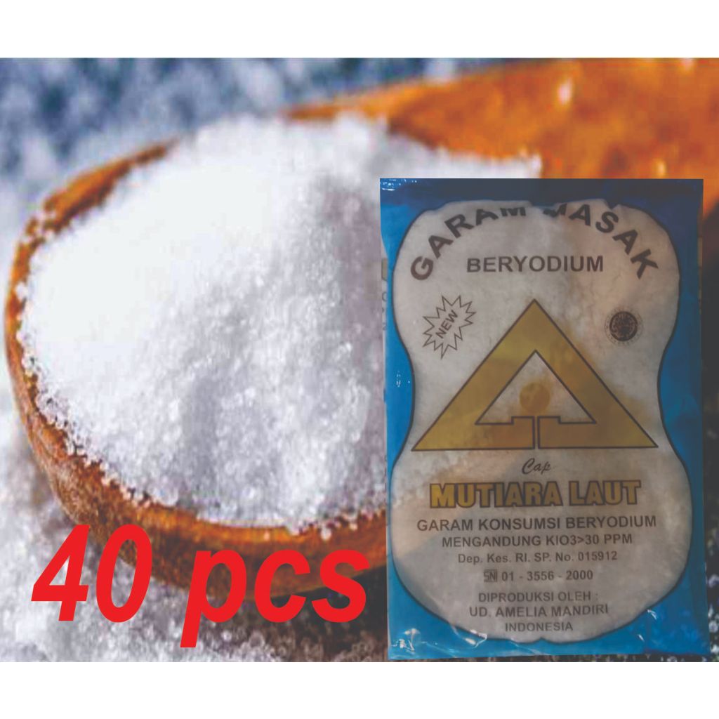 

Mutiara garam masak beryoudium 1bal isi 40pcs