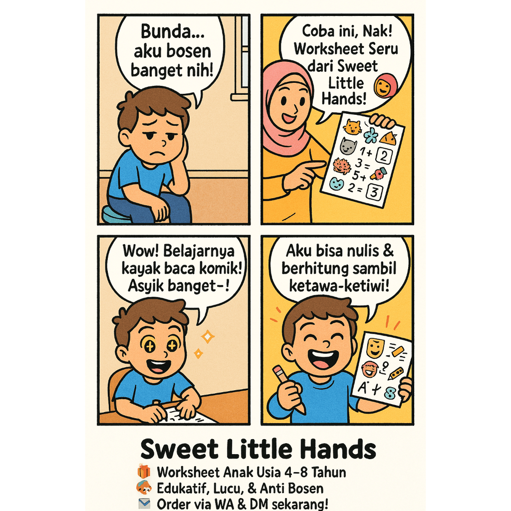 Asyiknya Hitung & Koding Worksheet Anak 5 Tahun ke Atas – PDF Siap Cetak