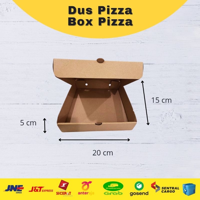 

Dus pizza box pizza diecut 20x15x5 cm