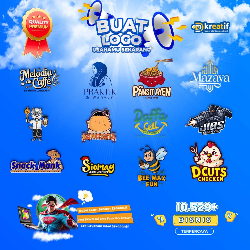 Desain Logo Keren & Profesional untuk Bisnismu – UMKM, Olshop, CV, PT & Lainnya