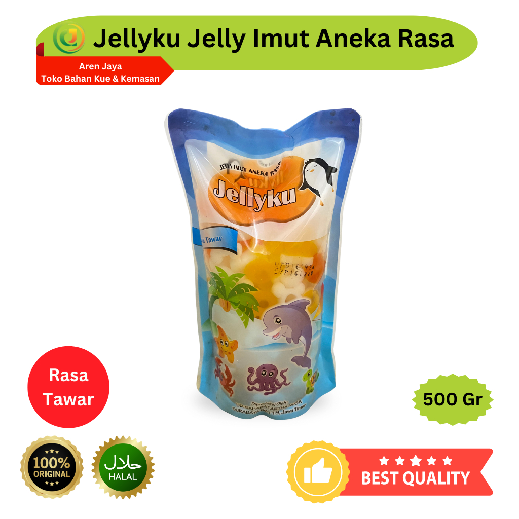 

Jellyku Jelly Imut Aneka Motif Rasa Tawar Isian Minuman 500 Gram Original