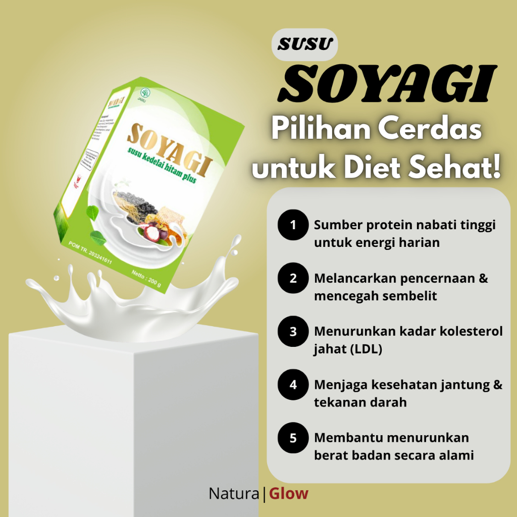 

SUSU SOYAGI - susu kedelai bubuk soyagi | susu diet bariklana original 100%