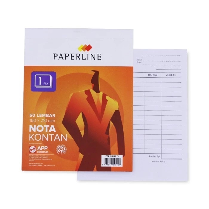 

Nota Kontan 50 Lembar 160 x 210 mm 1 Ply PAPERLINE