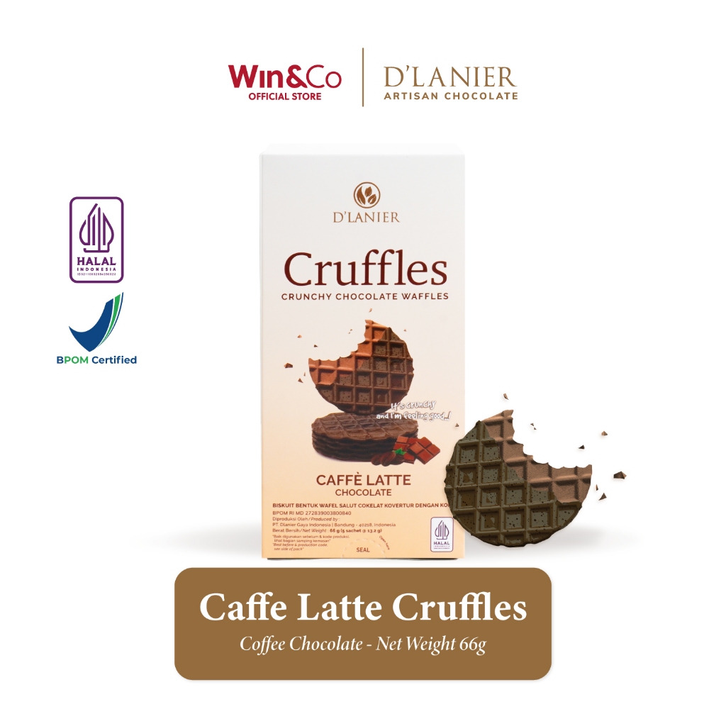

D'Lanier Caffe Latte Chocolate Cruffles - 66 gr (5 sachet)