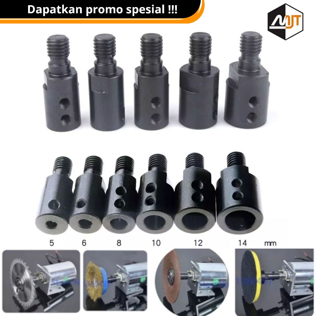 Adaptor Dinamo Konektor Sambungan As Dinamo M10 775 ke Gerinda Adaptor Dinamo Buat Mesin Pompa Jadi 