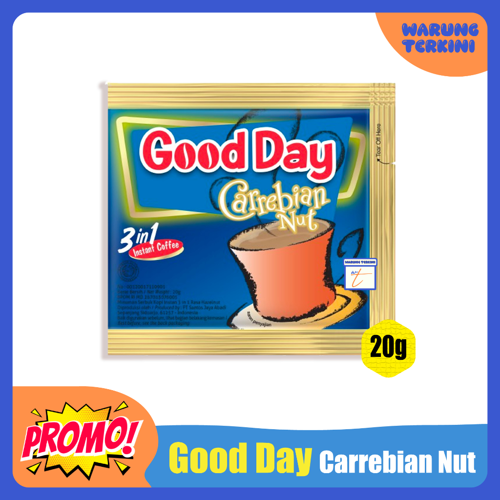 

Good Day Carrebian Nut 20g 1 Renceng isi 10
