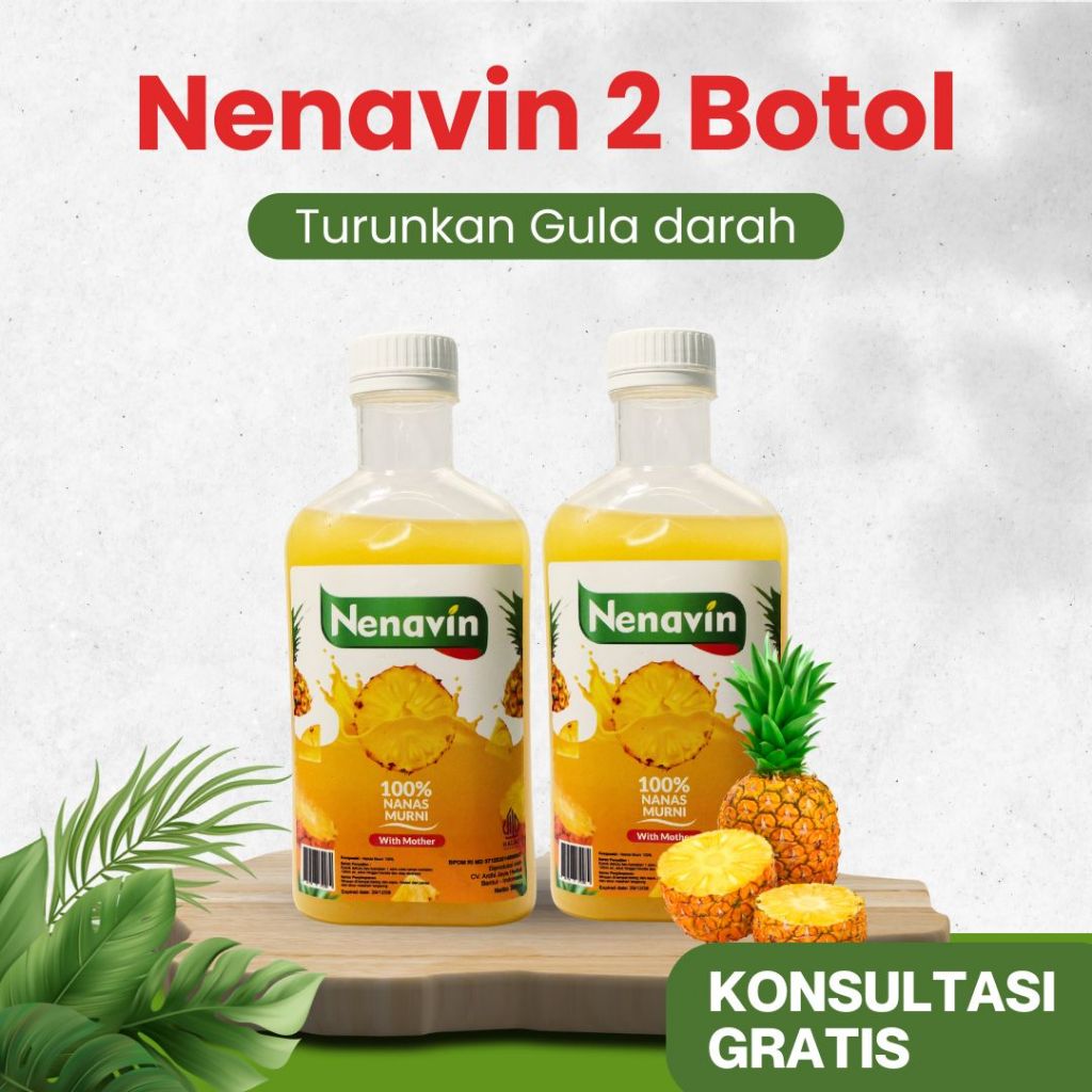 

NENAVIN - Turunkan Kadar Gula Darah 100% Cuka Nanas Asli - 2 Botol
