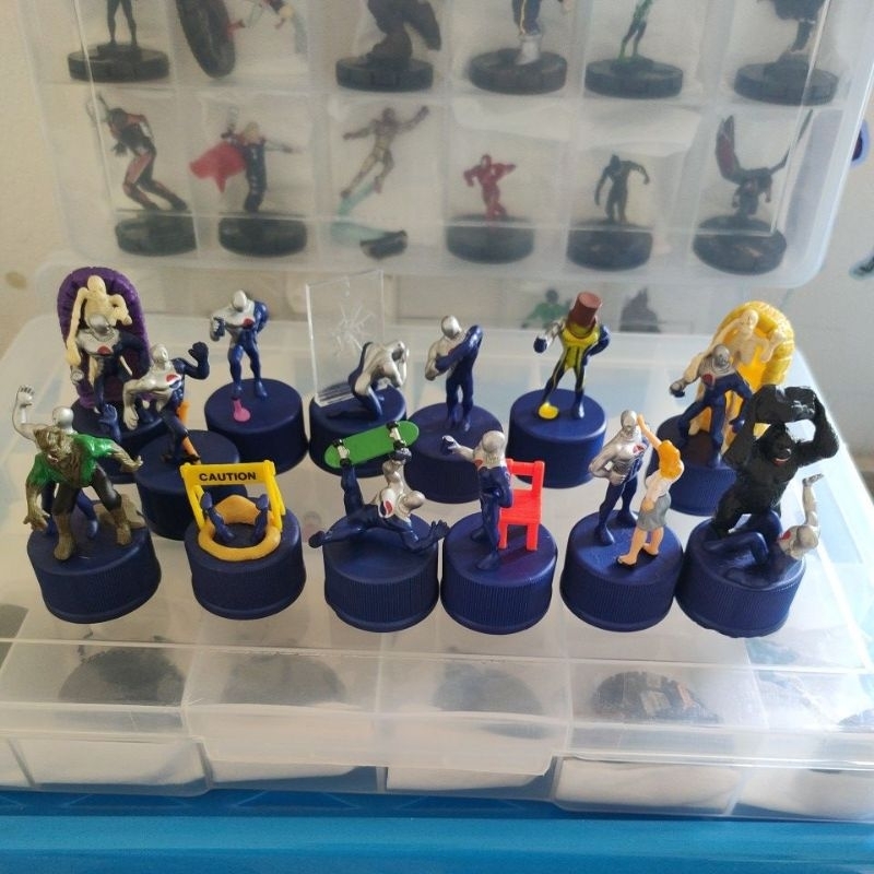 PEPSI MAN Bottle Cap Figure Set