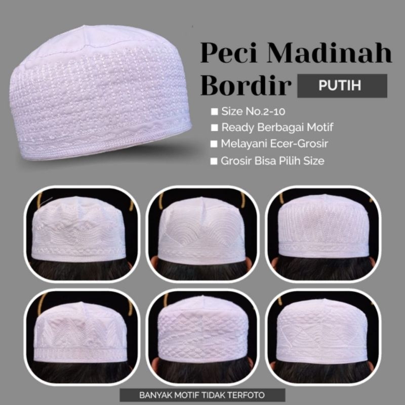 PECI MADINAH - SONGKOK MADINAH - PECI HAJI - SONGKOK HAJI - SONGKOK PUTIH - SONGKOK HITAM