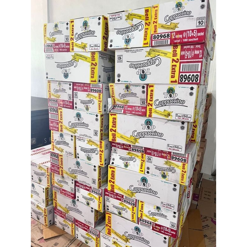 

kopi top cappucino 1 dus renteng