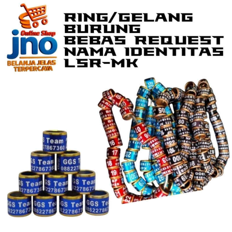 RING BURUNG LASER MK MURAI,KENARI,MERPATI, LOVEBIRD DLL