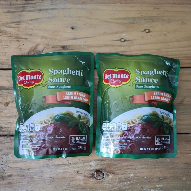 

Del monte Spageti Sauce (saus spageti) 250gr