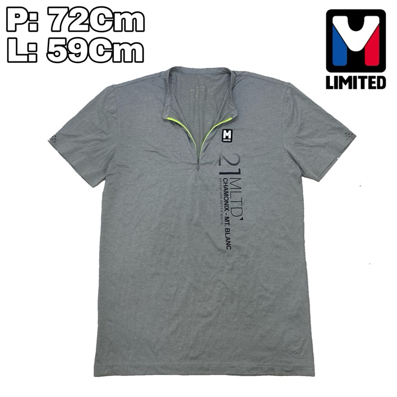 B128 Baselayer Halfzip Shirt M Limited Outdoor Manset  Baju Lengan Pendek Running Olahraga Hiking Tr