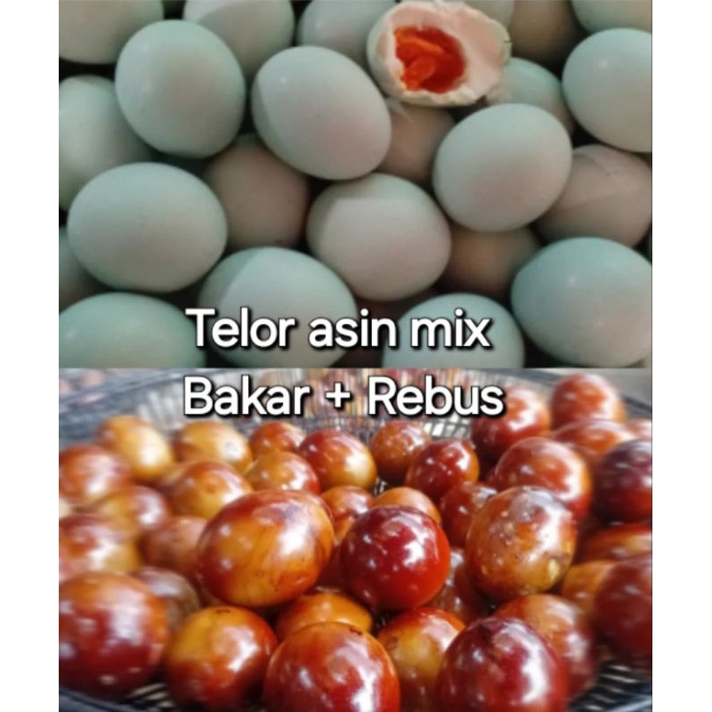 

Telur Asin Mix Bakar 5 butir + Rebus 5 butir (Asli brebes)