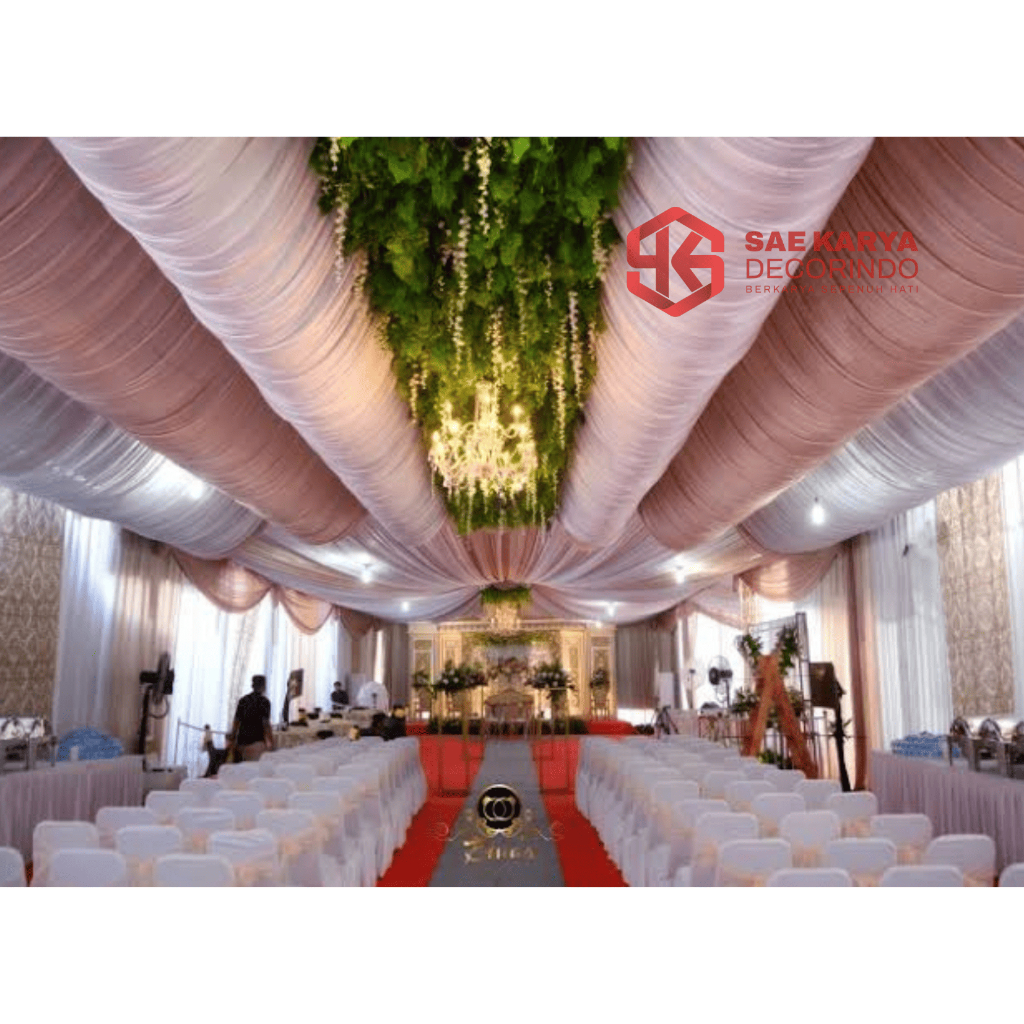 Plafon Tenda Pernikahan Model Galengan (Bukan Sewa)