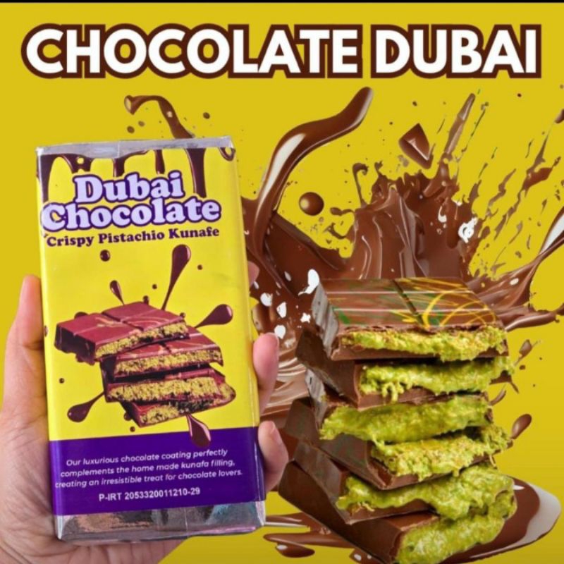 

[BESAR]COKLAT DUBAI PISTACHIO KUNAFA HOMEMADE LOKAL COKLAT DUBAI 250 GRAM COKLAT DUBAI MURAH