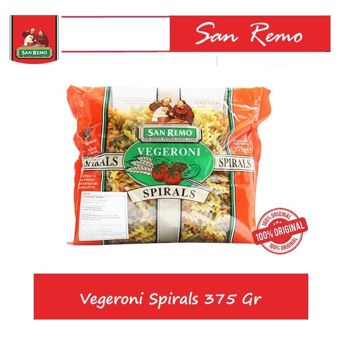 

San Remo Vegeroni Spirals 375 Gr