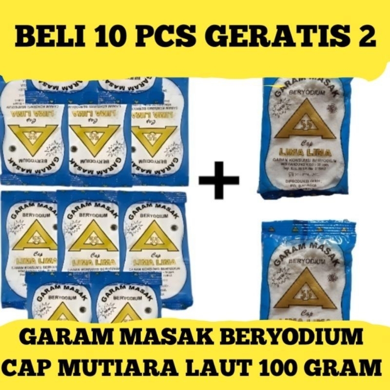 

PROMO GARAM masak beryodium 10 pcs GRATIS 2