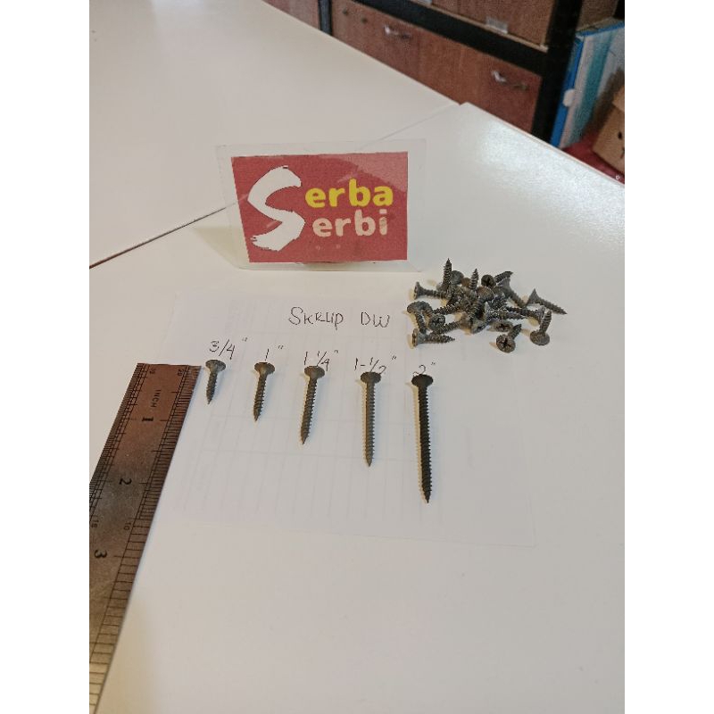 -/PACK KECIL SKRUP HITAM DW GYPSUM-Sekrup gipsun gipsum