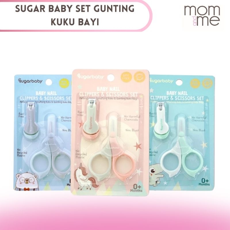 SUGARBABY Nail Clippers & Scissors Set-Gunting kuku bayi set