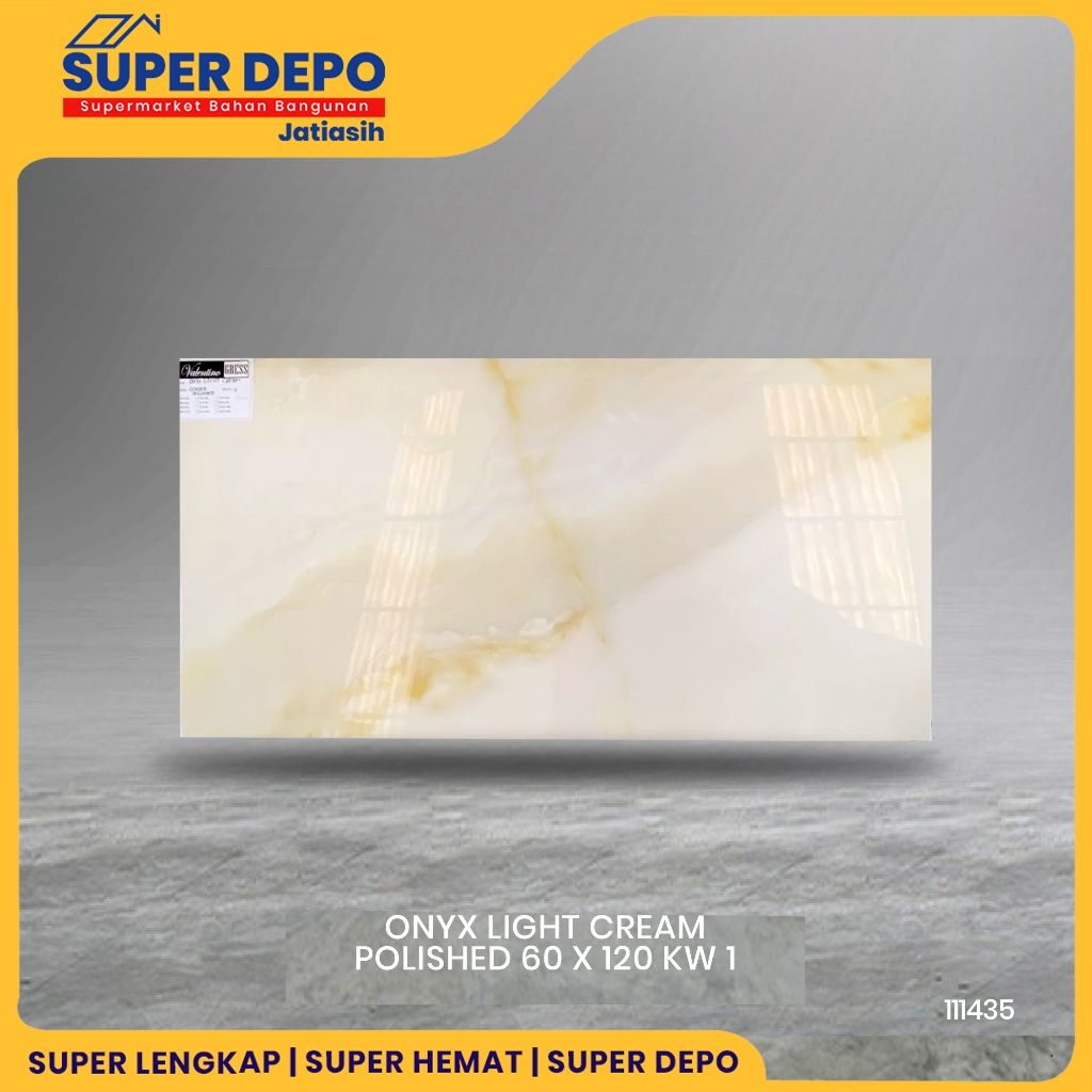 VALENTINO GRESS ONYX LIGHT CREAM POLISHED