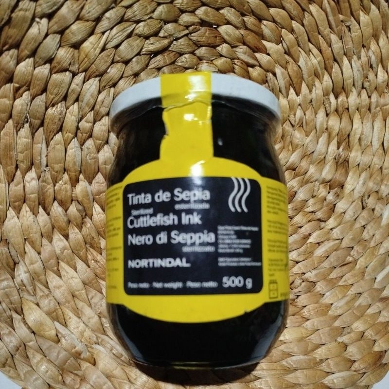 

Nortindal tinta de sepia cuttle fish ink 500gr, tinta cumi steril asli spanyol untuk masakan exp 11/2027