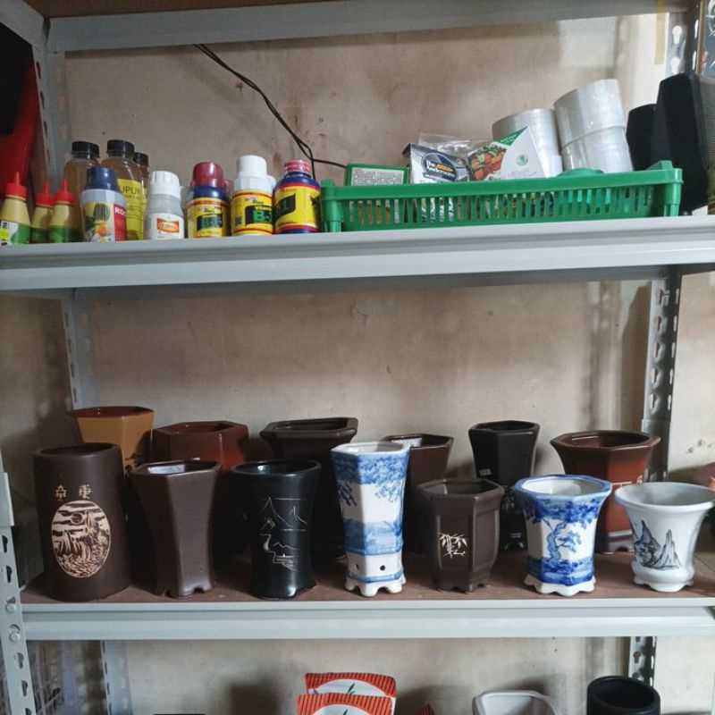 Pot keramik cascade bonsai kaktus