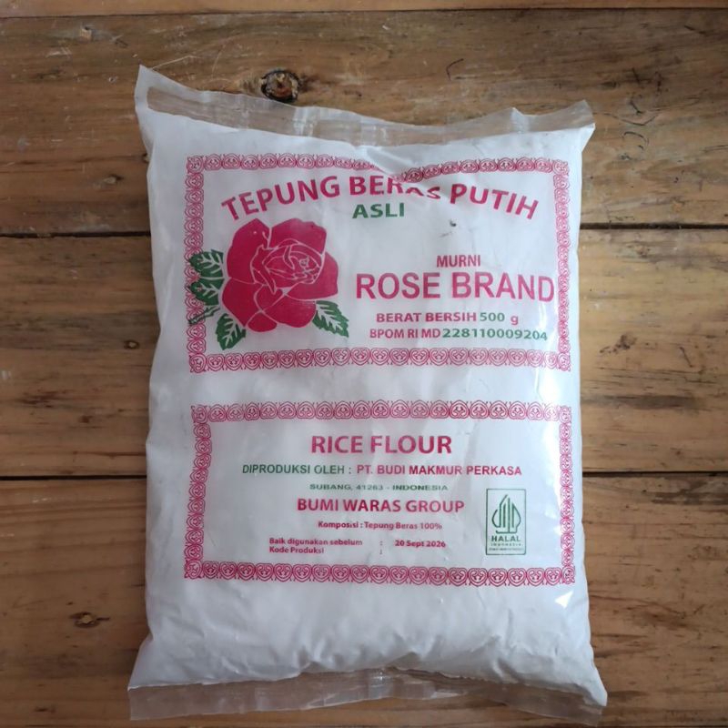 

Tepung Beras putih rose brand 500gr