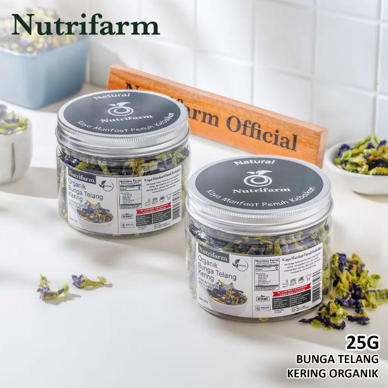 

Teh Tea Bunga Telang Kering Butterfly Pea Toples 25g