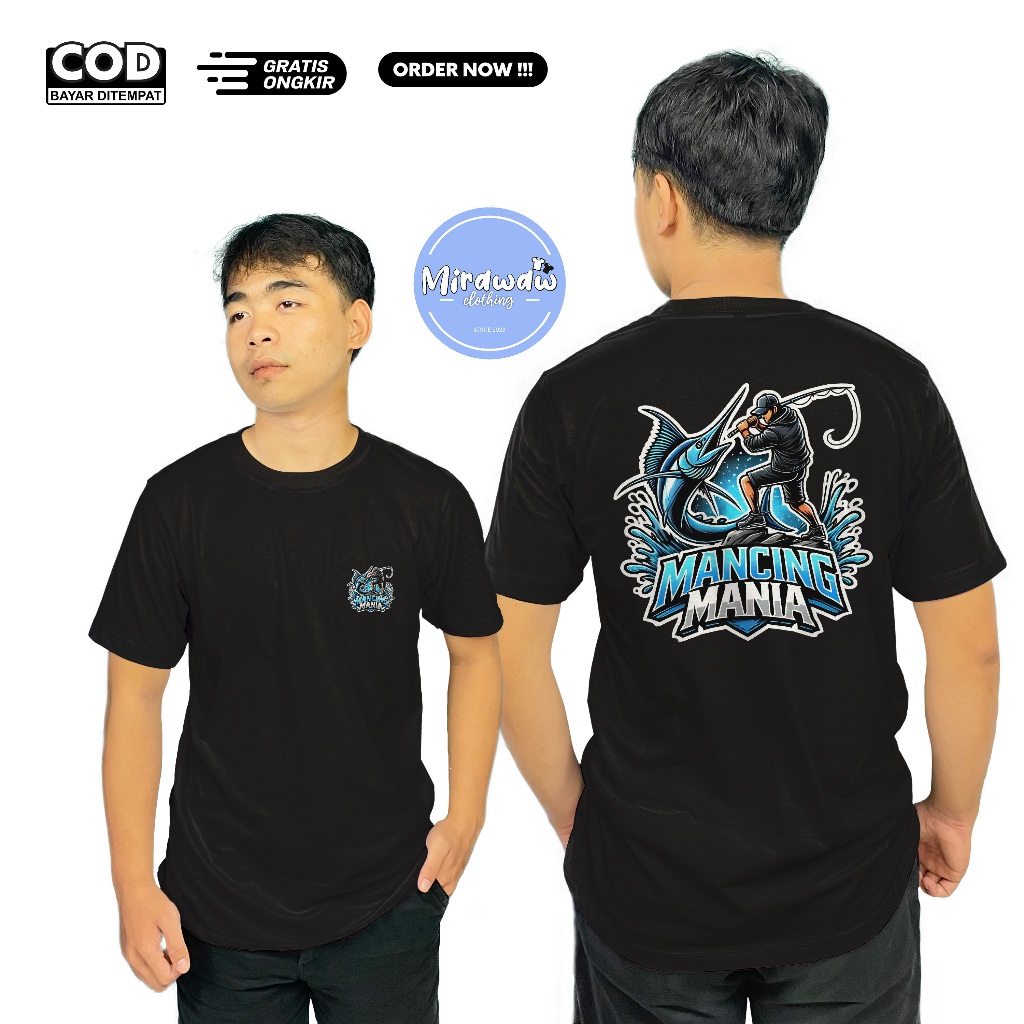 Kaos Mancing Mania Vektor Desain Keren Baju Distro
