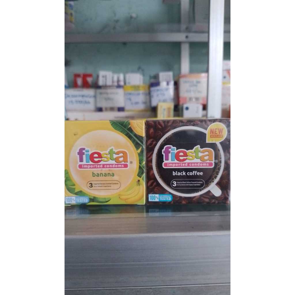 Fiesta 3 Pieces kondom (rasa random)