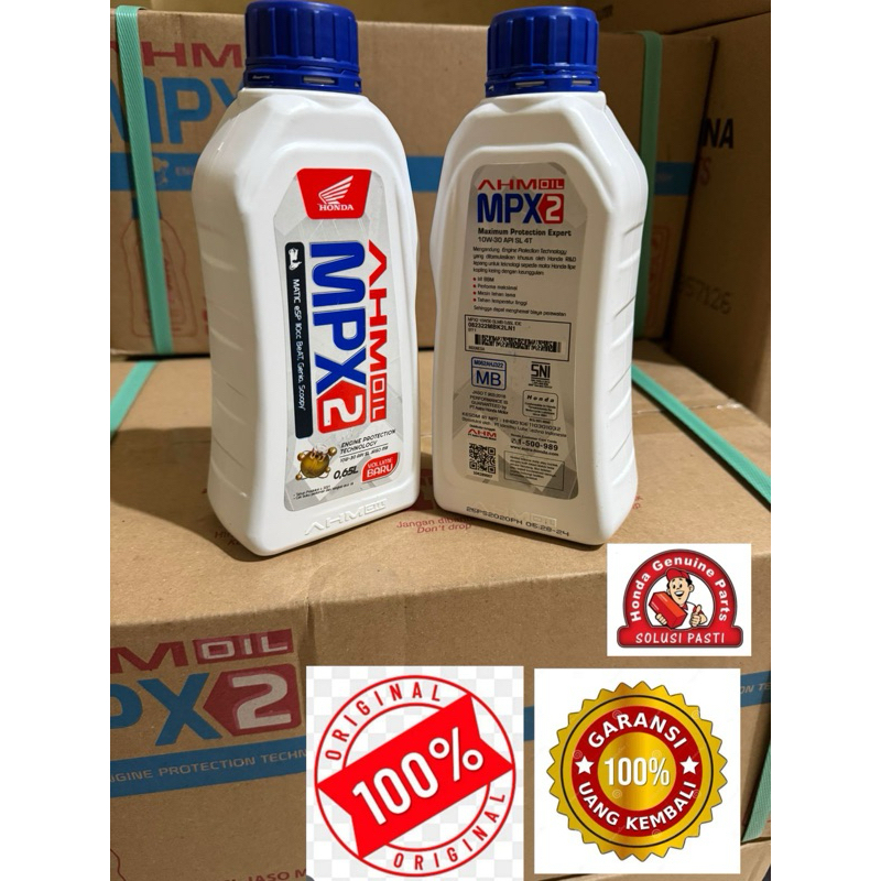 Oli Mpx2 0.65L 10W-30 dijamin asli oli bukan sulingan utk motor Matic Scoopy new Beat deluxe beat st