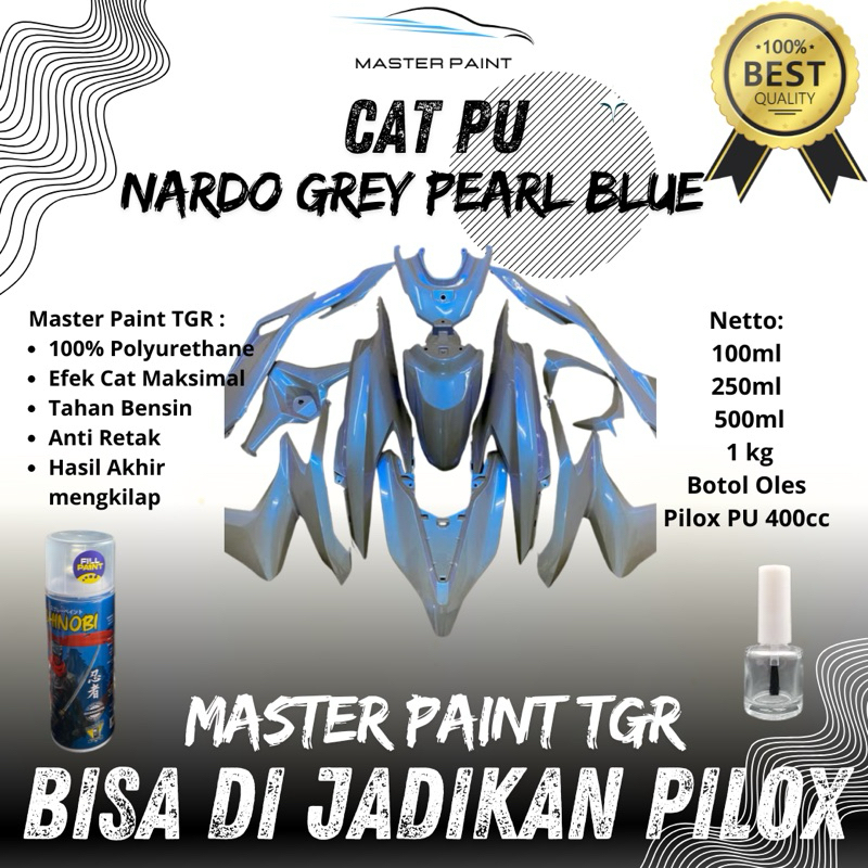 (BISA DI JADIKAN PILOX) CAT NARDO GREY PEARL BLUE | CAT PU NARDO GREY PEARL BLUE | CAT NARDO GREY LE