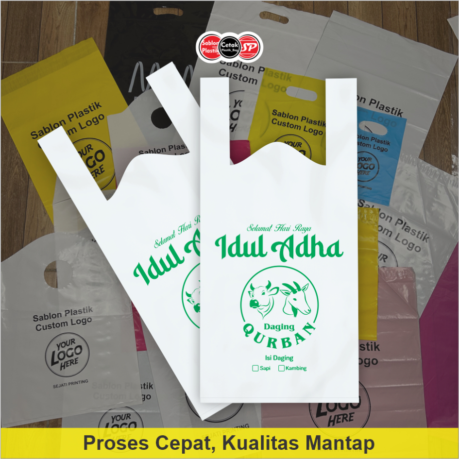 

(Isi 50pcs) 20 x 40cm | Kantong plastik Qurban - Plastik Kresek Daging Kurban